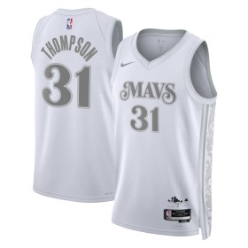 Män Dallas Mavericks Tröja Klay Thompson Nike 2024-25 City Edition Vit Swingman